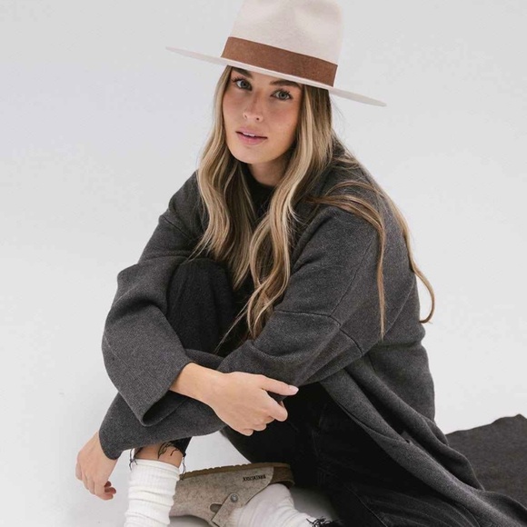 Gigi Pip Miller Ivory Fedora - Size 55 - Picture 2 of 8